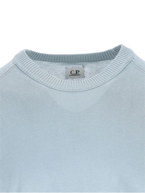 Maglia uomo girocollo celeste CP COMPANY | 20CMKN105A0063230809